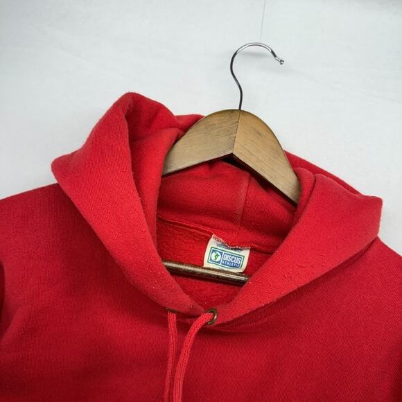 Vintage Divine Child Sweatshirt Men's 2XL Red Hoodie USA made 80s 90s Falcons - Picture 9 of 13